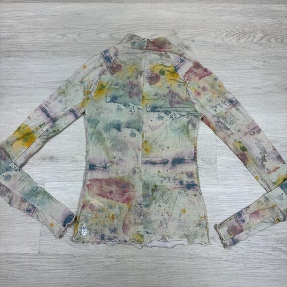 Free People High Jump Long Sleeve Womens XS Printed Paint Splatter - Picture 6 of 7